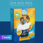 Pack 100 Artes editáveis no canva - Dia dos pais+Stories
