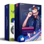 Pack 40 Artes editáveis lavanderia - Photoshop psd - Imagem 2