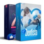 Pack120 Artes editáveis dentista, odontologia photoshop +Bônus