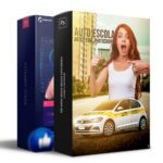 Pack 130 Artes editáveis auto escola Photoshop+legendas