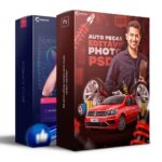 Pack 150 Artes editáveis auto peças Photoshop +Legendas