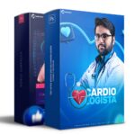 Pack 130 Artes editáveis cardiologista Photoshop+legendas