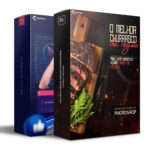 Pack 130 Artes editáveis churrascaria Photoshop + legendas