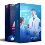 Pack 130 Artes editáveis pediatra Photoshop +Legendas