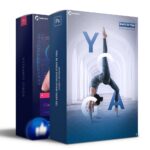 Pack 130 Artes editáveis studio de yoga Photoshop +Legendas