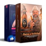 Pack 130 Artes editáveis bares e cervejaria Photoshop +Legendas