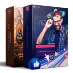 Pack 130 Artes editáveis bares e cervejaria Photoshop +Legendas - Imagem 2