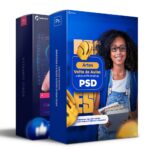 Pack 310 Artes editáveis volta ás aulas, escola, faculdade Photoshop psd