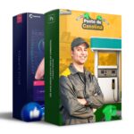 Pack 150 Artes editáveis posto de combustível photoshop + Legendas