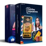 Pack 215 Artes editáveis cartões interativos Photoshop +Bônus