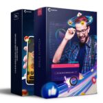 Pack 215 Artes editáveis cartões interativos Photoshop +Bônus - Imagem 2