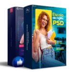 Pack 50 artes editáveis escola de inglês - Photoshop psd