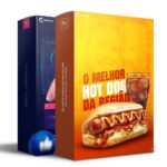 Pack 50 Artes editáveis hotdog Photoshop +legendas