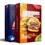 Pack 50 Artes editáveis hamburgueria Photoshop +legendas