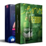 Pack 560 Artes editáveis bebidas, cervejaria, bares Photoshop