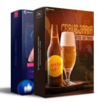 Pack 60 Artes editáveis cervejaria Photoshop+legendas