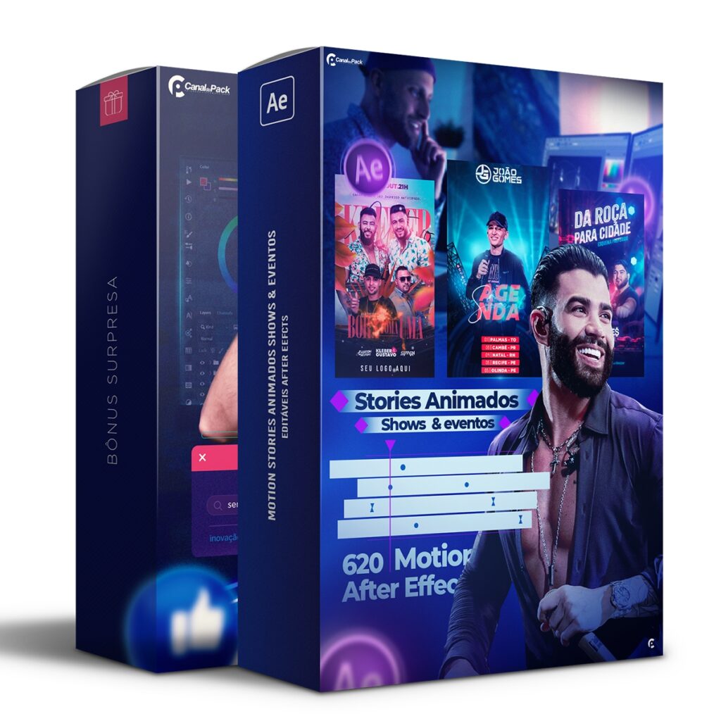 Pack 1.100 Motion Stories animados Shows e eventos - editável After ...