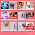 Pack 160 Artes editáveis manicure Photoshop+bônus - Imagem 7