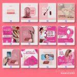 Pack 160 Artes editáveis manicure Photoshop+bônus - Imagem 5