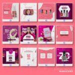 Pack 160 Artes editáveis manicure Photoshop+bônus - Imagem 3