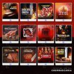Pack 300 Artes editáveis churrascaria Photoshop psd - Imagem 9