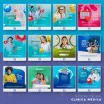 Pack 410 Artes editáveis clínica médica, Médico , Saúde Photoshop+Bônus - Imagem 3