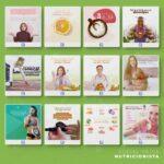 Pack 120 Artes editáveis nutricionista Photoshop +legendas - Imagem 7