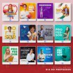 Pack 210 Artes editáveis dia do professor - Photoshop psd - Imagem 6
