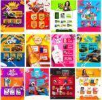 Pack 390 Artes editáveis encarte, cartaz, panfleto  - Photoshop Psd - Imagem 6