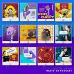 Pack 135 Artes editáveis rádio e podcast - Photoshop psd - Imagem 7