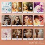 Pack 140 Artes editáveis salão de beleza - Photoshop psd - Imagem 5