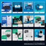 Pack 165 Artes editáveis segurança eletrônica Photoshop psd - Imagem 8