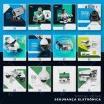 Pack 165 Artes editáveis segurança eletrônica Photoshop psd - Imagem 7