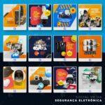 Pack 165 Artes editáveis segurança eletrônica Photoshop psd - Imagem 3