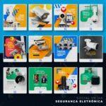 Pack 165 Artes editáveis segurança eletrônica Photoshop psd - Imagem 2