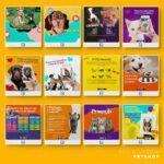 Pack 125 Artes editáveis pet shop Photoshop+Legendas - Imagem 6