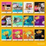 Pack 125 Artes editáveis pet shop Photoshop+Legendas - Imagem 3