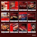Pack 130 Artes editáveis sushi Photoshop +Legendas - Imagem 4