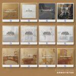 Pack 130 Artes editáveis arquitetos Photoshop +legendas - Imagem 10