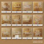 Pack 130 Artes editáveis arquitetos Photoshop +legendas - Imagem 9