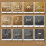 Pack 130 Artes editáveis arquitetos Photoshop +legendas - Imagem 8