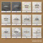 Pack 130 Artes editáveis arquitetos Photoshop +legendas - Imagem 6