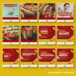 Pack 130 Artes editáveis cachorro quente Photoshop+legendas - Imagem 8