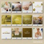 Pack 130 Artes editáveis cerimonial Photoshop +legendas - Imagem 4