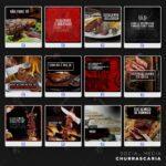 Pack 130 Artes editáveis churrascaria Photoshop + legendas - Imagem 10