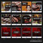 Pack 130 Artes editáveis churrascaria Photoshop + legendas - Imagem 9
