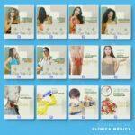 Pack 130 Artes editáveis clinica médica Photoshop +legendas - Imagem 8