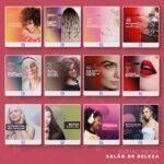 Pack 130 Artes editáveis salão de beleza photoshop + Legendas - Imagem 9