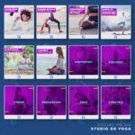 Pack 130 Artes editáveis studio de yoga Photoshop +Legendas - Imagem 8
