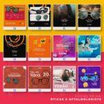 Pack 200 Artes editáveis óticas e oftalmologista - Photoshop Psd - Imagem 8